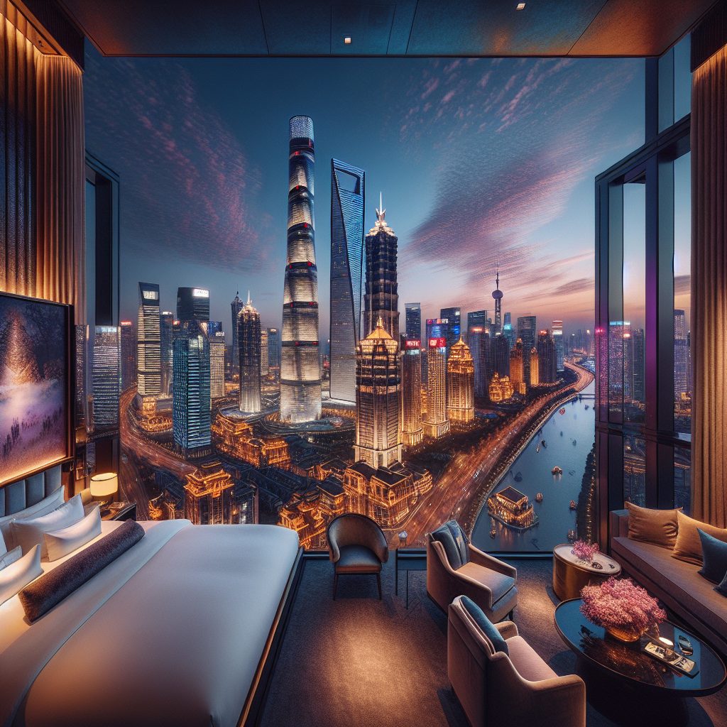 Jing An Shangri La Shanghai China with Skyline Rooms