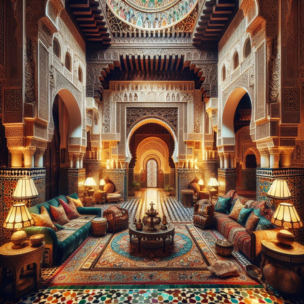 Riad Fes Morocco with Traditional Palace Rooms