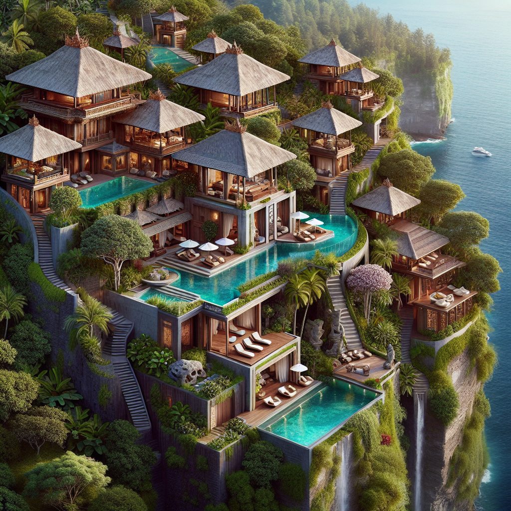 The Istana Bali Indonesia with Ultra Luxury Cliff Villas